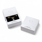 white luxury jewelry packaging with embossing rose - drawer box