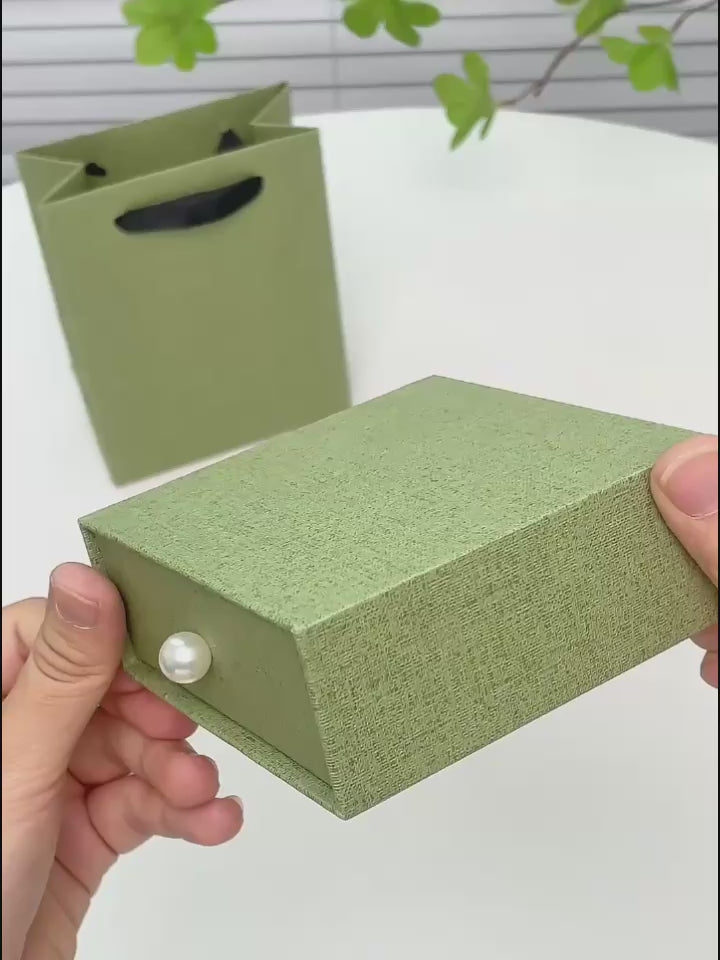 Green Cuckoo Drawer Box for Bracelet/Earrings/Jewelry Set
