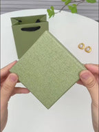 Green Cuckoo Lid-Off Box for Ring/Jewelry Set
