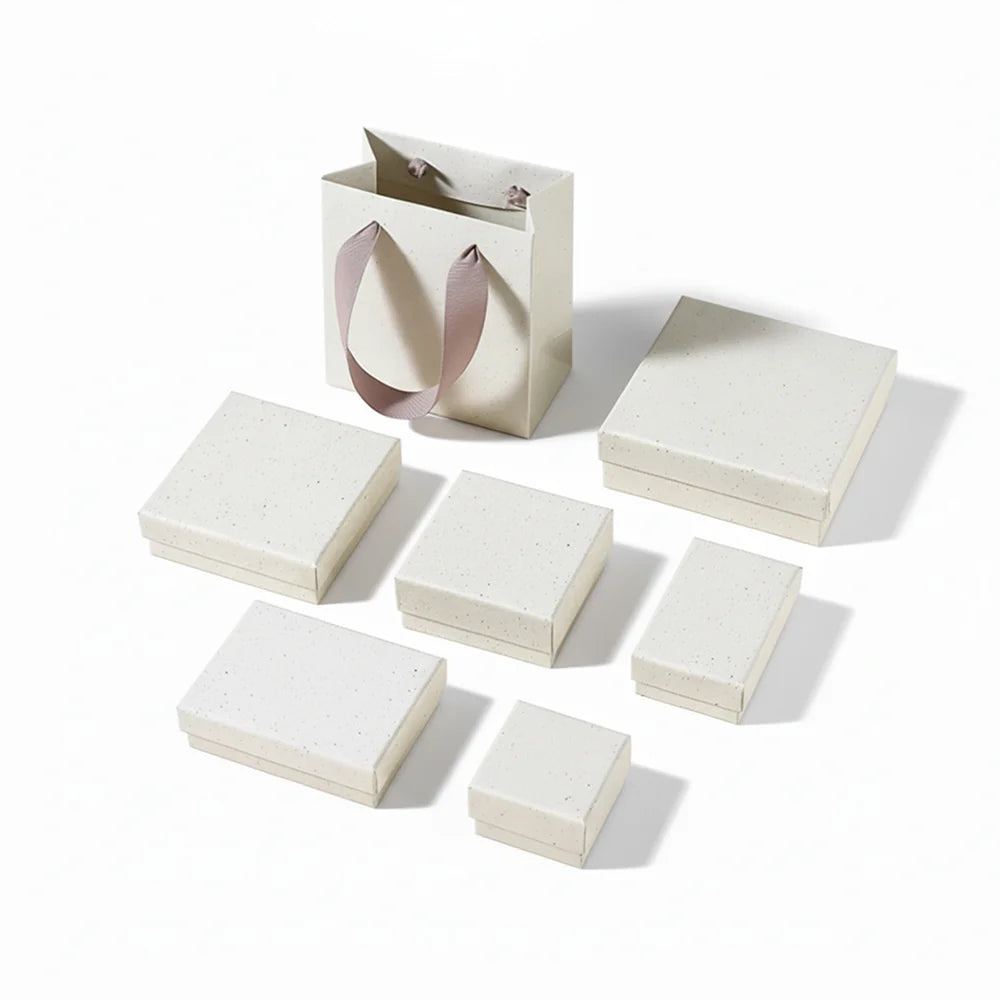 sustainable rigid jewelry box - lift off with foiling or embossing