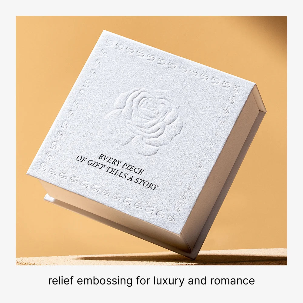 relief embossing jewelry box - luxury