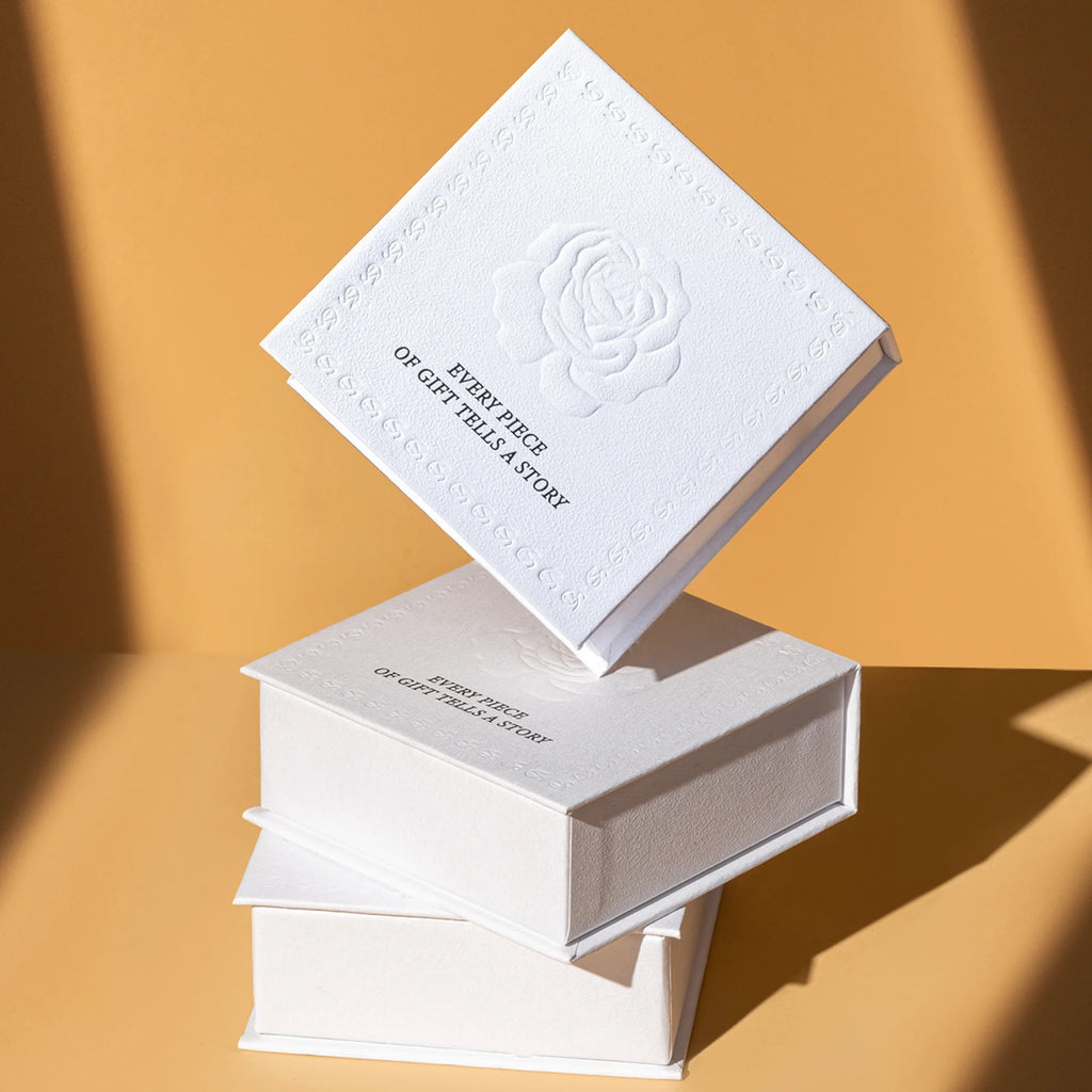 relief embossing jewelry box - luxury