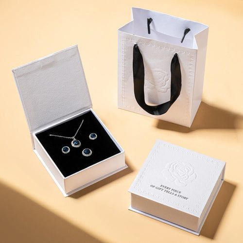 relief embossing jewelry box - luxury