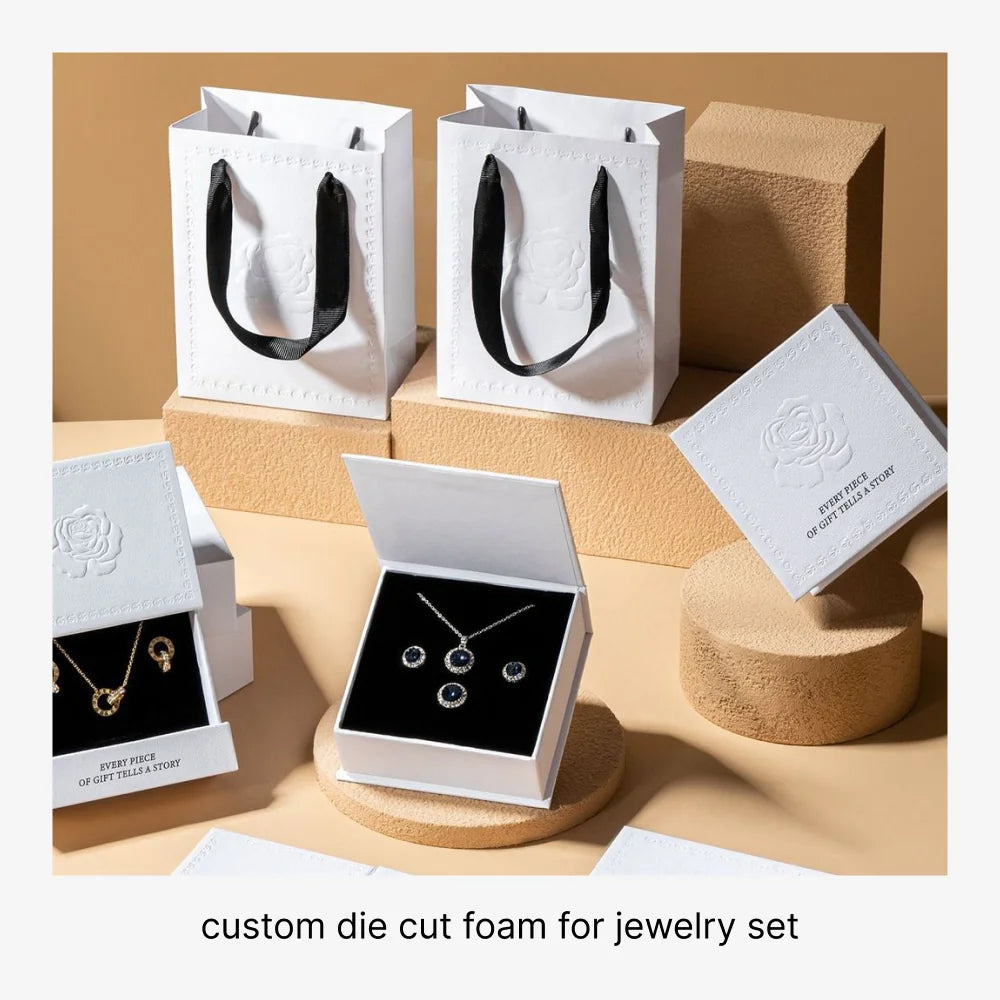 relief embossing jewelry box - luxury