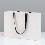 Retail Shopping Bag with Glued in Ribbon Handles for Fashion & Boutique
