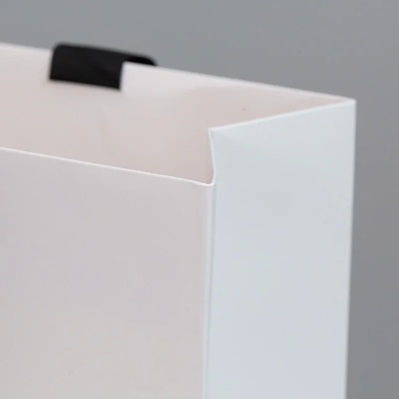 Retail Shopping Bag with Glued in Ribbon Handles for Fashion & Boutique