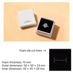 romantic white jewelry box - lid off box for ring/earring/necklace