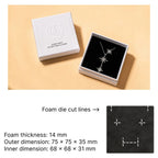 romantic white jewelry box - lid off box for ring/earring/necklace