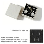 sustainable rigid jewelry box - lift off with foiling or embossing