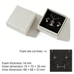sustainable rigid jewelry box - lift off with foiling or embossing